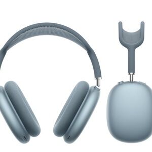 Blue AirPod Maxes with AppleCare+ and Receipt